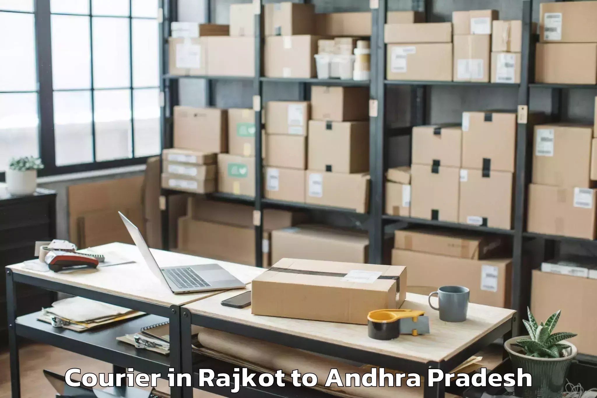 Book Rajkot to Ardhaveedu Courier Online